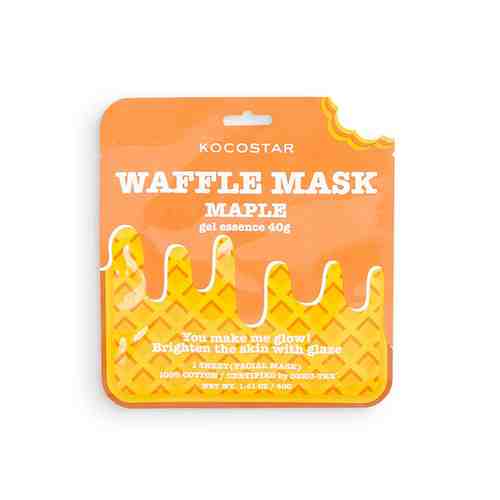 KOCOSTAR Омолаживающая вафельная маска для лица «Кленовый сироп» Waffle Mask Maple арт. 98900255