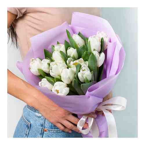 Л'Этуаль Flowers Букет из белых тюльпанов 15 шт. арт. flowwow58476718