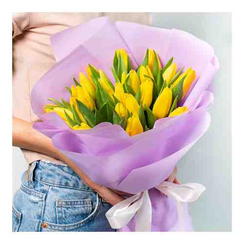 Л'Этуаль Flowers Букет из желтых тюльпанов 25 шт. арт. flowwow58476516