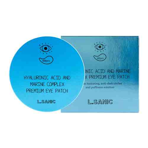 L.SANIC Патчи для глаз гидрогелевые с гиалуроновой кислотой и экстрактом водорослей арт. 120000101