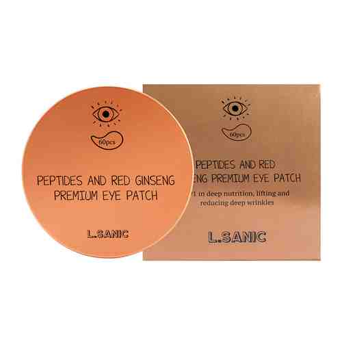L.SANIC Патчи для глаз гидрогелевые с пептидами и экстрактом красного женьшеня арт. 120000103