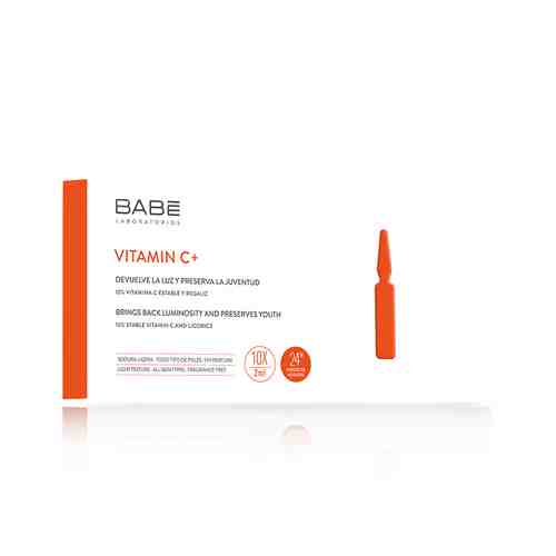 LABORATORIOS BABE Ампулы для лица для сияния/гладкости кожи Витамин С+ арт. 118800204