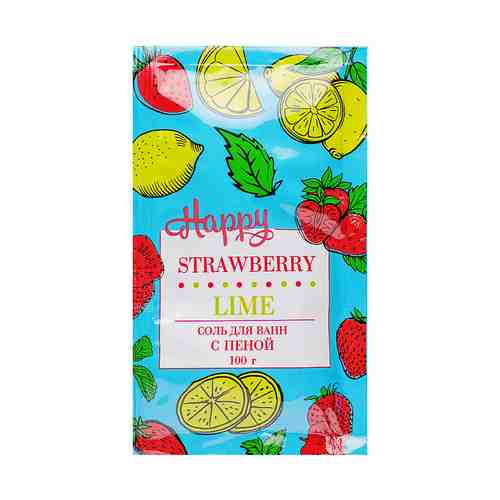 LABORATORY KATRIN Соль для ванн с пеной Happy Strawberry & Lime арт. 132100802