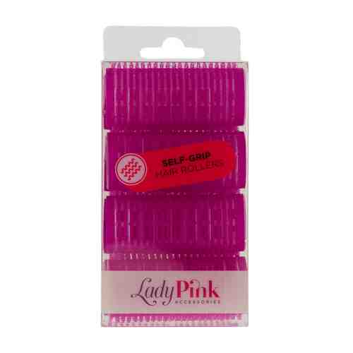 LADY PINK Бигуди-липучки SELF-GRIP 'basic' d 25 мм розовые арт. 107701161