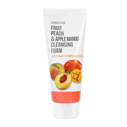 LEBELAGE Пенка для умывания с Персиком и Манго Cleansing Foam Peach&Apple Mango арт. 131900540