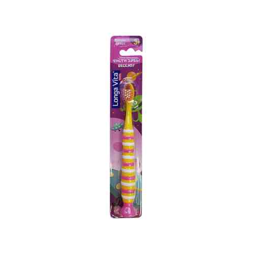LONGA VITA Зубная щетка детская мануальная в блистере для детей от 3-х лет арт. 132800187