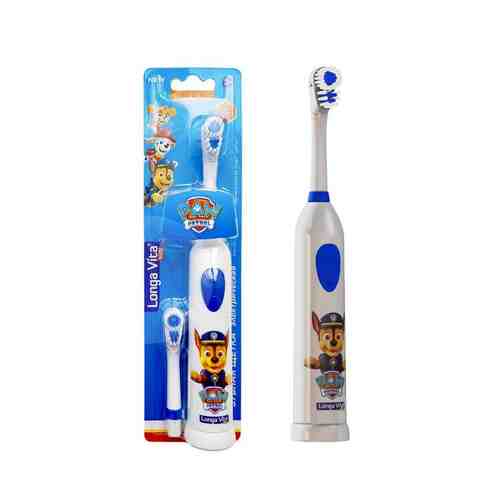 LONGA VITA Зубная щетка детская Paw Patrol ротационная + 2 насадки, для детей от 3-х лет арт. 132800183