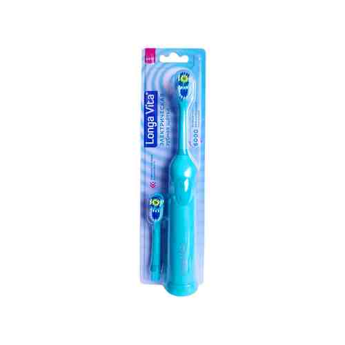 LONGA VITA Зубная щетка для взрослых, ротационная + сменная насадка в комплекте арт. 132800192