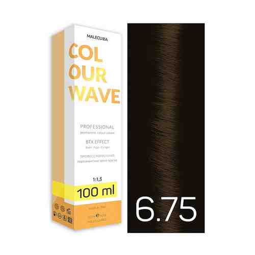 MALECULA Профессиональная перманентная крем-краска Colour Wave 6.75 Темный Какао Блонд арт. 126201089