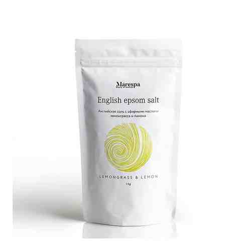 MARESPA Английская соль для ванн с магнием EPSOM с натуральными маслами лимона и лемонграсса арт. 128100126