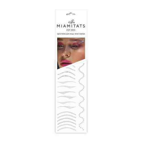 MIAMITATS Кристаллы на клейком слое для лица, волос и тела Liner gems арт. 130000652