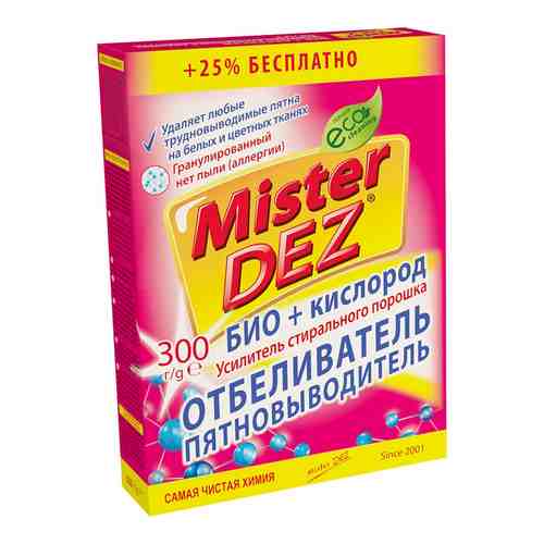 MISTER DEZ Eco-Cleaning БИО + КИСЛОРОД Усилитель стирального порошка + отбеливатель-пятновыводитель арт. 131401979