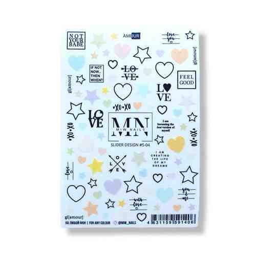 MIW NAILS Stickers-Наклейки на липкой основе S-04 арт. 130100062