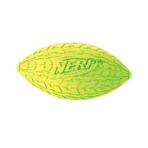 NERF Мяч для регби резиновый пищащий, яркий арт. 132700230