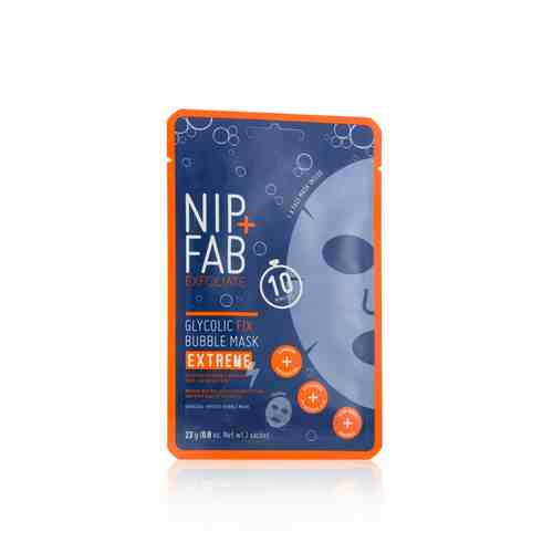 NIP&FAB Маска тканевая для лица с гликолевой кислотой и кислородом EXFOLIATE GLYCOLIC FIX BUBBLE MASK EXTREME арт. 134500690