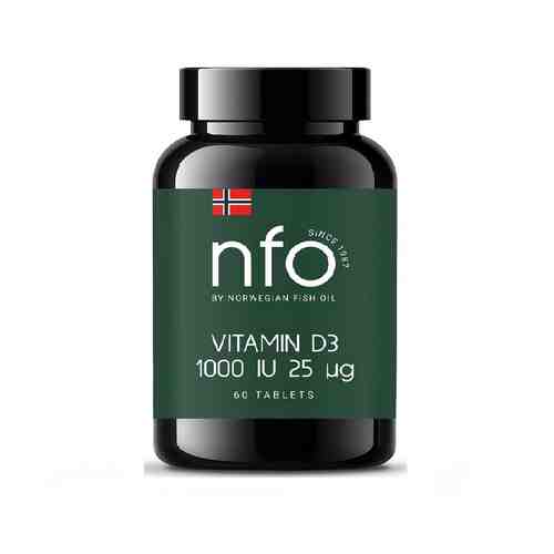NORVEGIAN FISH OIL Витамин Д3 1000МЕ таблетки 750 мг арт. 121400357