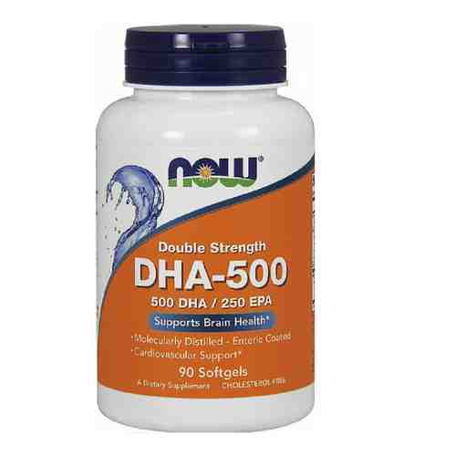 NOW Докозагексаеновая кислота (ДГК-500 (DHA-500)) 1448 мг арт. 120000300