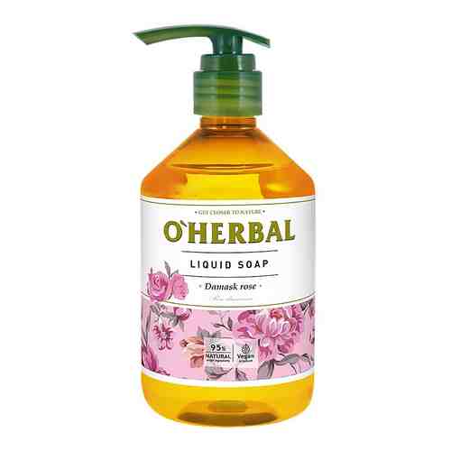 O'HERBAL Жидкое мыло с экстрактом дамасской розы арт. 122200180