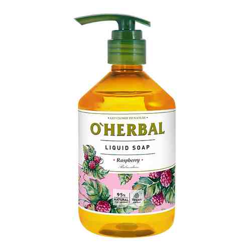O'HERBAL Жидкое мыло с экстрактом малины арт. 122200182