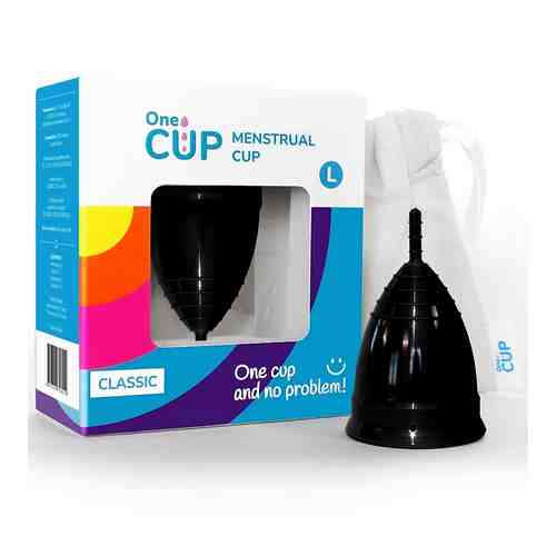 ONECUP Менструальная чаша Classic черная размер L арт. 127500125