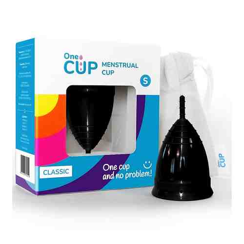 ONECUP Менструальная чаша Classic черная размер S арт. 127500124