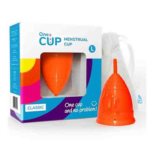 ONECUP Менструальная чаша Classic оранжевая размер L арт. 127500265