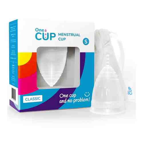 ONECUP Менструальная чаша Classic прозрачная размер S арт. 127500122