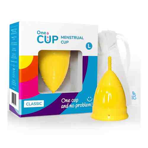 ONECUP Менструальная чаша Classic желтая размер L арт. 127500263