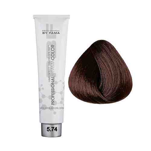 PROFESSIONAL BY FAMA Ухаживающая краска для волос без оксида Molecolar 5.74 арт. 126000410