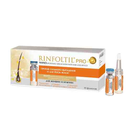 Ринфолтил PRO Нанолипосомальная сыворотка против выпадения волос для женщин и мужчин 30фп x 160 мг арт. 124300204