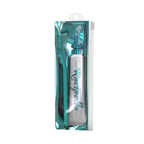RUCIPELLO Тревел набор в косметичке зубная паста Свежесть дыхания и зубная щетка арт. 134200681