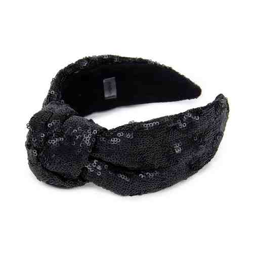 SHOVV Ободок с узлом черного цвета из пайеток арт. 134201063
