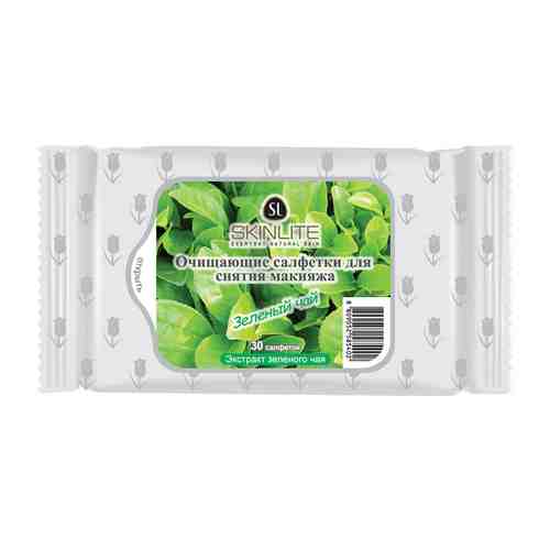 SKINLITE Очищающие салфетки для снятия макияжа Зеленый чай арт. 114400995