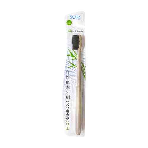 SMILE CARE Зубная щетка ECO BAMBOO с ручкой из соломы пшеницы средняя арт. 132500887