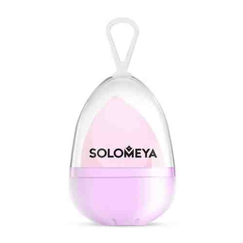 SOLOMEYA Косметический спонж для макияжа со срезом лиловый Flat End blending sponge lilac арт. 125700429