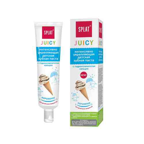 SPLAT Детская укрепляющая зубная паста с гидроксиапатитом серии Juicy Ice-Cream арт. 18200345