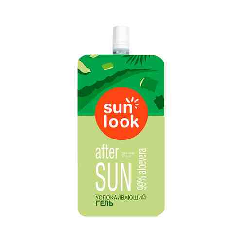 SUN LOOK Гель для лица и тела успокаивающий с алоэ после загара арт. 119100060