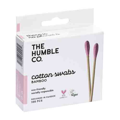 THE HUMBLE CO Ватные палочки натуральные бамбуковые фиолетовая вата арт. 124300083