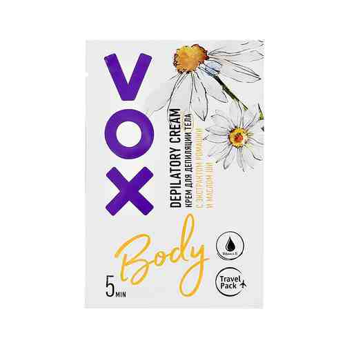 VOX Крем для депиляции тела с экстрактом ромашки и маслом ши арт. 119100058