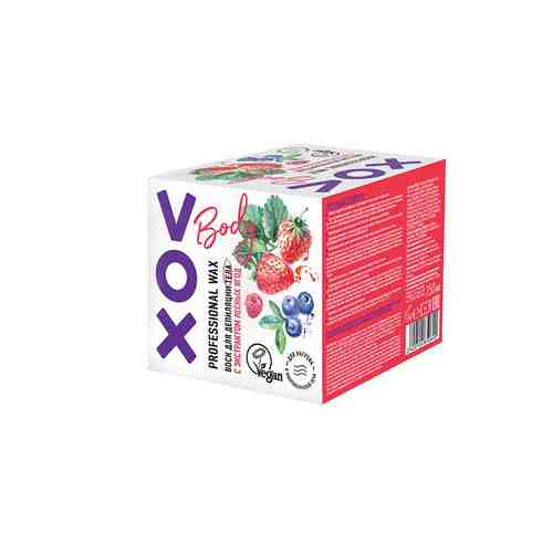 VOX Воск для депиляции для нагрева в микроволновой печи с экстрактом лесных ягод арт. 123900819