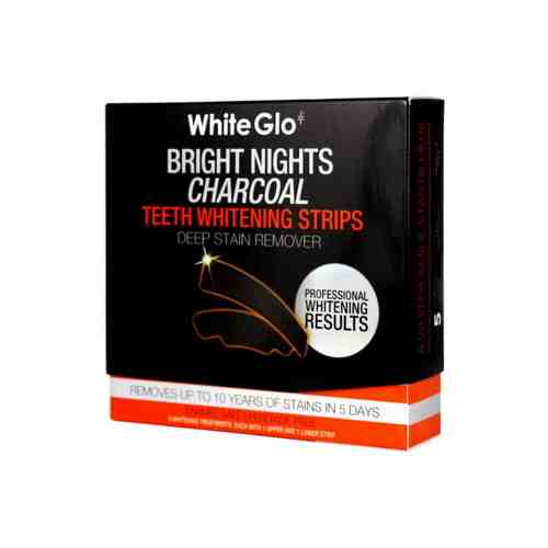 WHITE GLO Полоски отбеливающие угольные Bright Nights Charcoal № 5 арт. 132800213